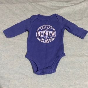 Carter’s brand-long sleeve onesie